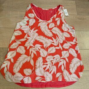 LOFT OUTLET WOMENS CORAL TANK SHIRT NEW LARGE